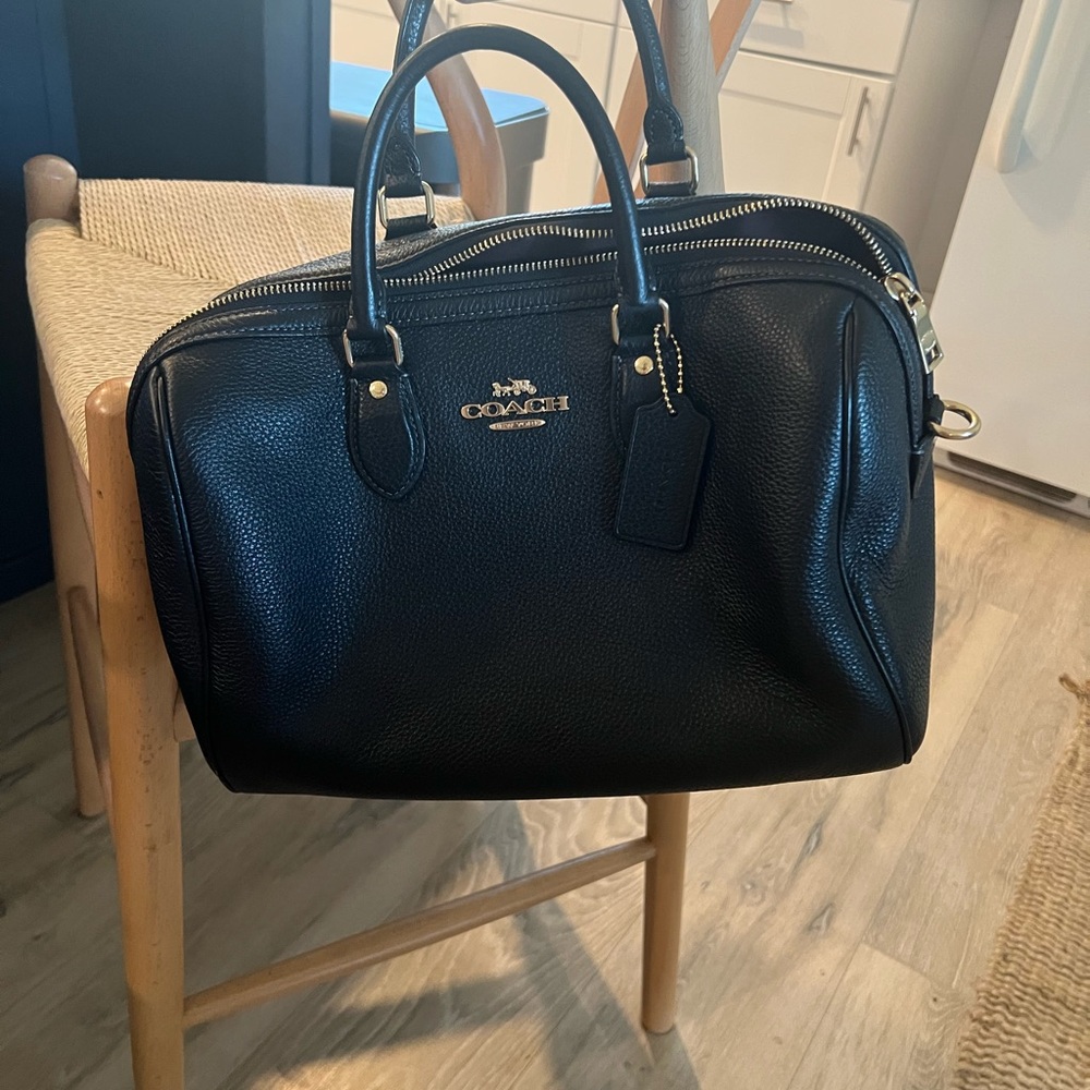 Black Coach Large Rowan- great condition!